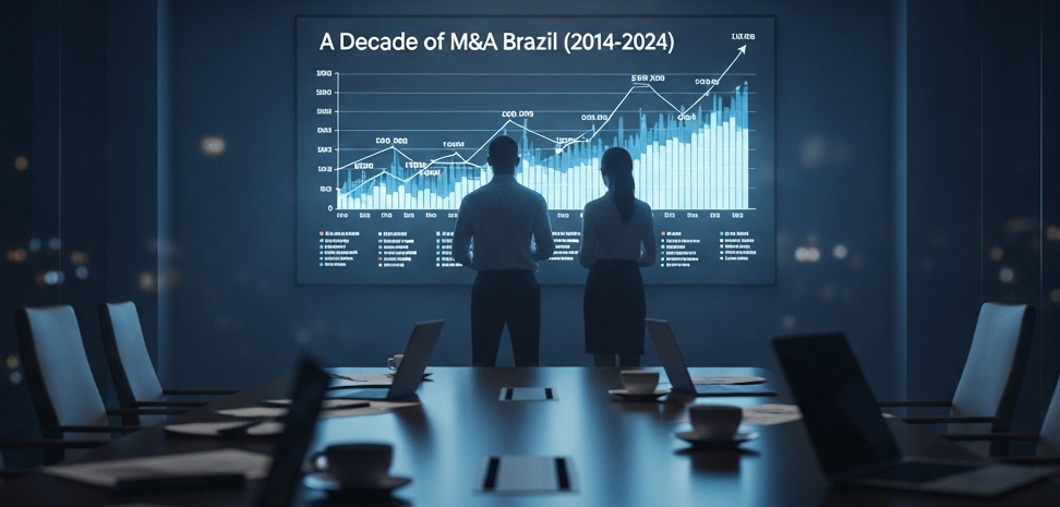 Uma década de fusões e aquisições no Brasil.